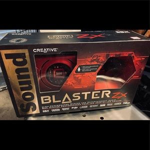 NIB Creative SoundBlaster Zx PCIe Gaming Sound Card w High Perf Headphone Amp